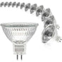 MR16 spotlight bulb 12V 20W GU5.3 dimmable 2-pin halogen bulb warm white light 2700K 12-pack V1237-ZY-203-5251