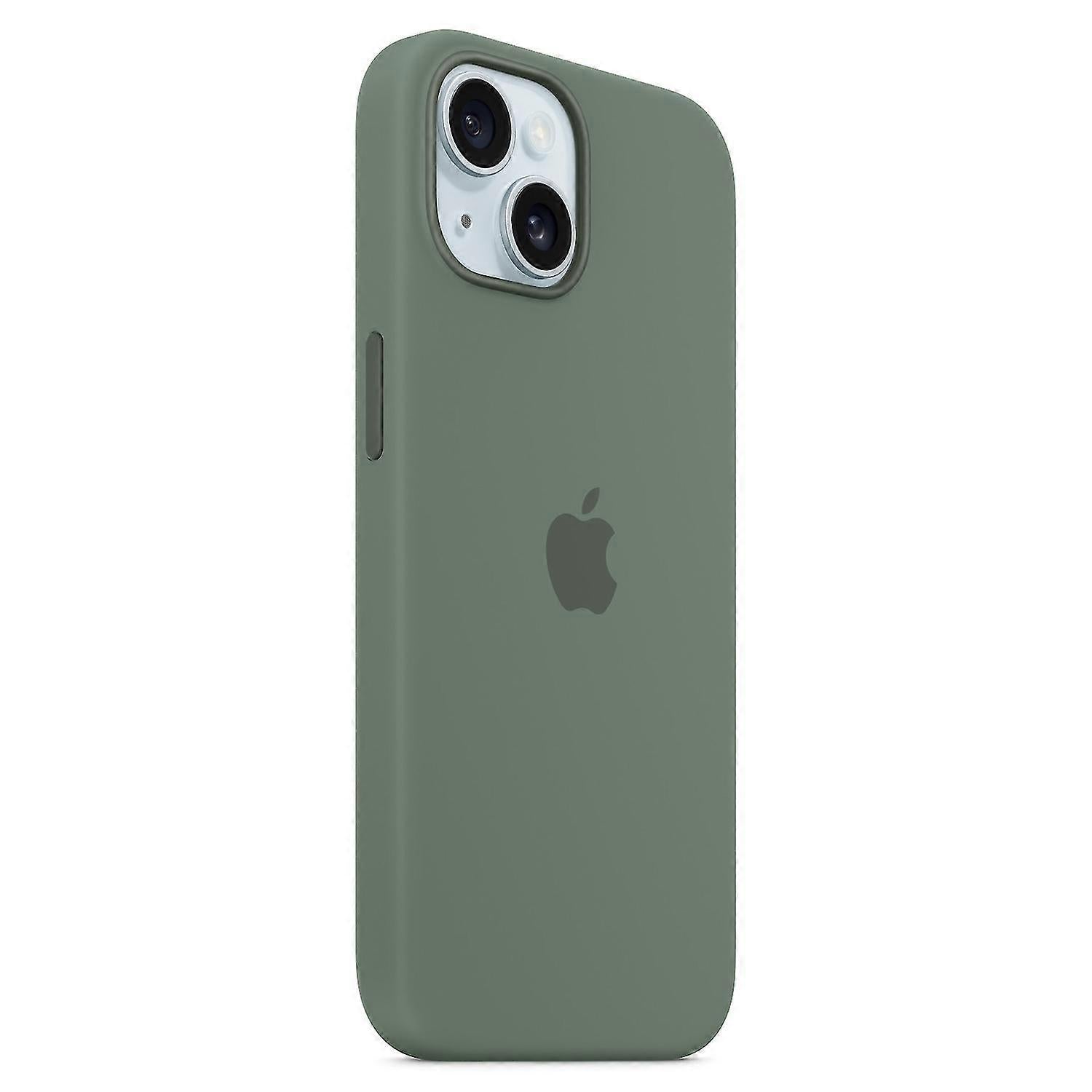 iPhone 15 Case Compatible with MagSafe Scratch-resistant Silicone Case - Red Gr_OF Green iPhone 15 V1237-ZY-203-5260
