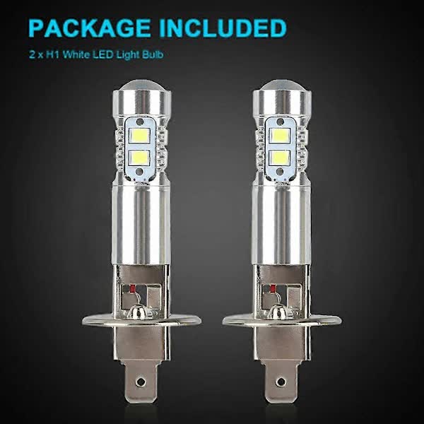 2x H1 LED Headlight Bulbs Conversion Kit High Beam Low Beam Fog Light 100W 6000K V1237-ZY-203-5298