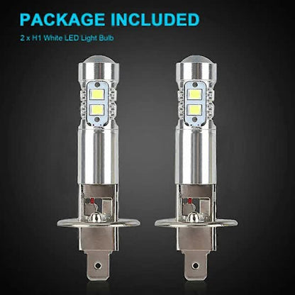 2x H1 LED Headlight Bulbs Conversion Kit High Beam Low Beam Fog Light 100W 6000K V1237-ZY-203-5298