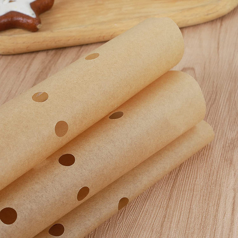 Perforated Baking Paper for Air Fryer, 100-pack, White, 20 cm V1237-ZY-203-5314