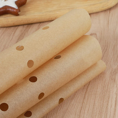 Perforated Baking Paper for Air Fryer, 100-pack, White, 20 cm V1237-ZY-203-5314