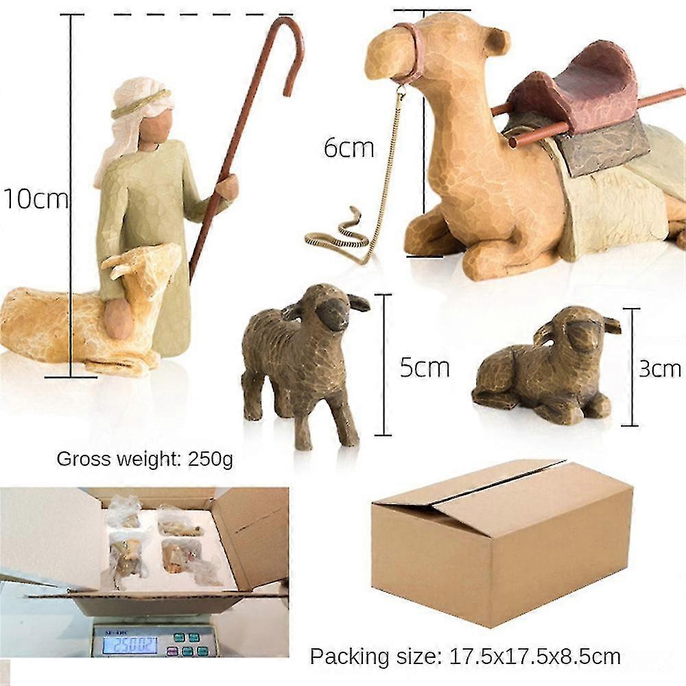 Willow Tree Nativity Scene Figurines Set Statue Hand Painted Decor Christmas Gift_yux V1237-ZY-203-5336