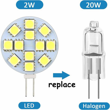 G4 LED bulb cool white 6000k non-dimmable 6-pack V1237-ZY-203-5338
