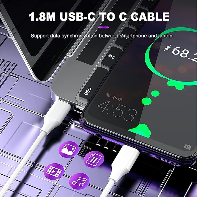 100W 96W USB C Charger for MacBook Pro 13/14/15 inch 202 V1237-ZY-203-5339