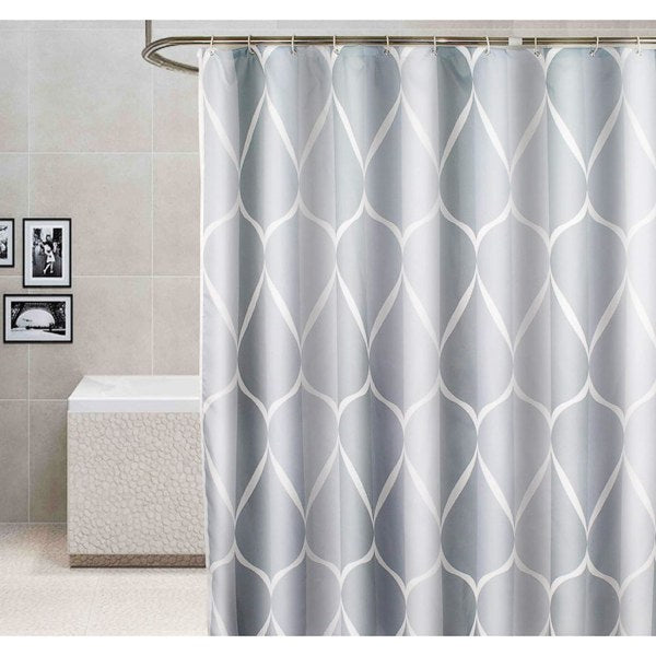 Shower Curtain 120x180 cm, Waterproof Washable Mildew Proof Polyester Shower Curtain, Grey_TF V1237-ZY-203-5352