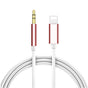 For iPhone Aux Cable Car Aux Cable Apple to 3.5mm Aux Cable - 1m Pink 1m V1237-ZY-203-5355