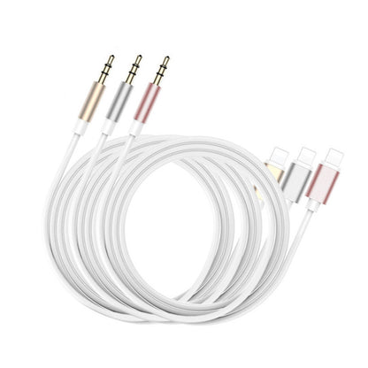 For iPhone Aux Cable Car Aux Cable Apple to 3.5mm Aux Cable - 1m Pink 1m V1237-ZY-203-5355