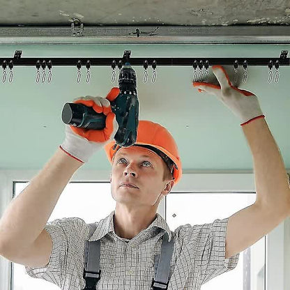 Meter Black Bendable Ceiling Track for Curtains, Flexible Ceiling Curtain Track V1237-ZY-203-5361