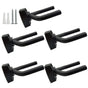 5-pack black guitar hanger wall mount with screws fits guitars V1237-ZY-203-5364