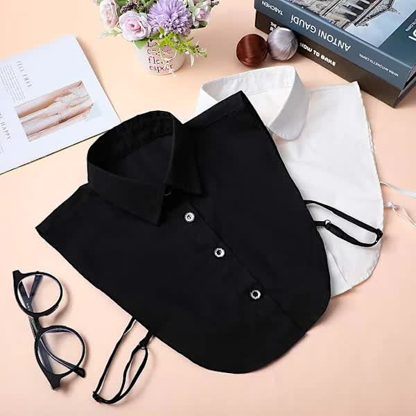 pcs Detachable collars, black and white V1237-ZY-203-5367