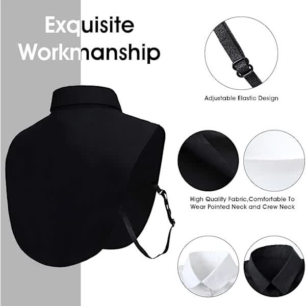 pcs Detachable collars, black and white V1237-ZY-203-5367