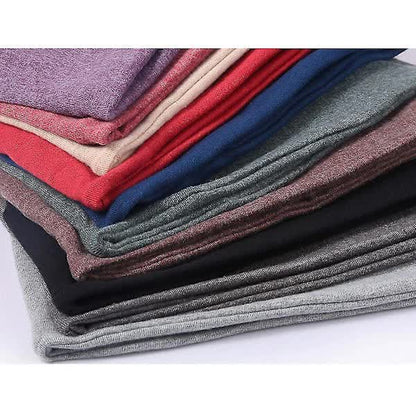 5-Pack Slouchy Baggy Beanies Chemo Hats - Khaki + Black + Grey + Burgundy + Purple V1237-ZY-203-5371