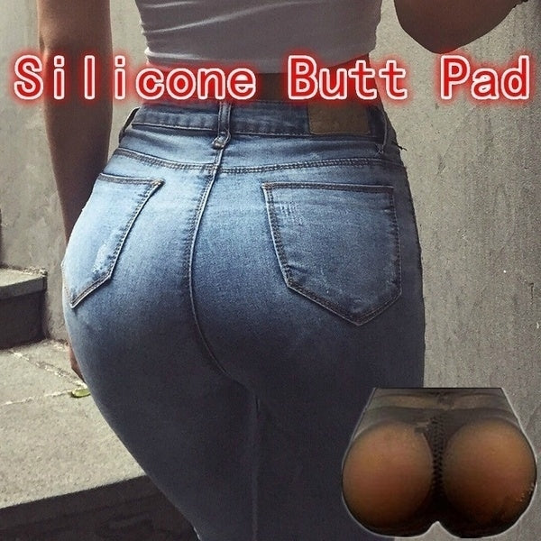 Silicone Insert Enhancer Fake Buttock Panty Hip Lift Black - Perfect Black Black M V1237-ZY-203-5377
