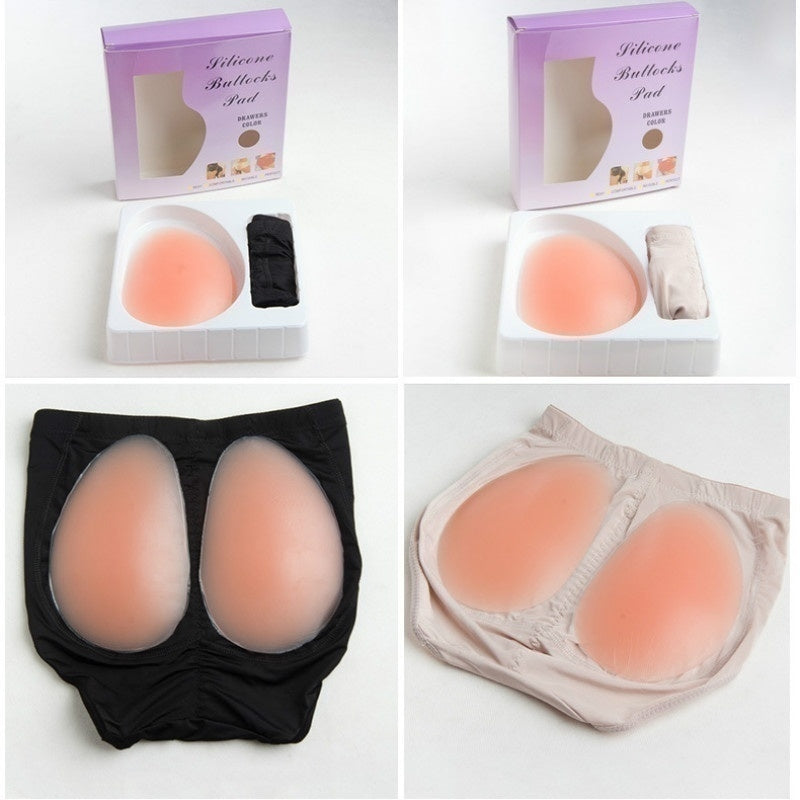 Silicone Insert Enhancer Fake Buttock Panty Hip Lift Black - Perfect Black Black M V1237-ZY-203-5377