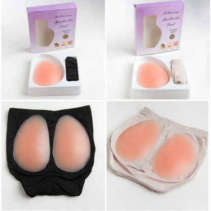 Silicone Insert Enhancer Fake Buttock Panty Hip Lift Black - Perfect Black Black M V1237-ZY-203-5377