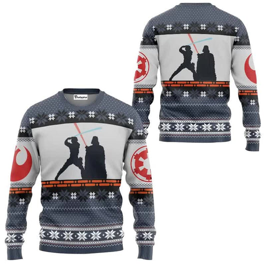 Santa Claus Darth Vader Ugly Christmas Sweater Star Wars The Mandalorian Men's Sweater Autumn Winter Women's V1237-ZY-203-5384