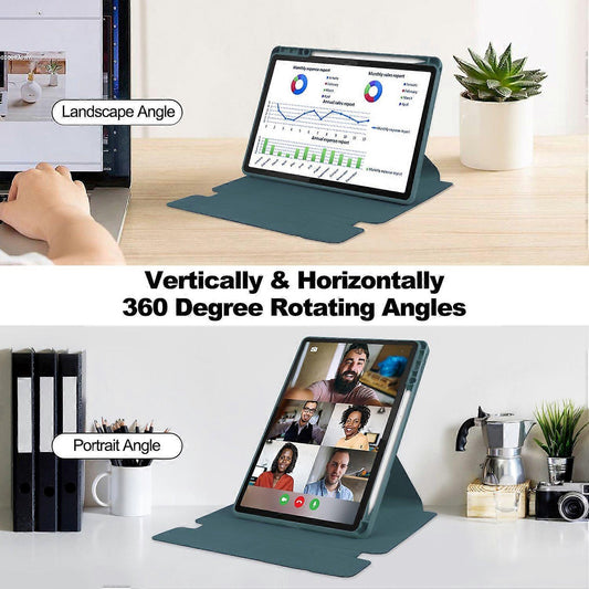 Case for Lenovo Tab M11/Xiaoxin Pad 11 2024 PU+Acrylic Tablet Stand Cover with Bluetooth Keyboard Multicolor V1237-ZY-203-5386