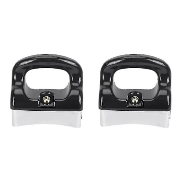 2x Black silver-colored bakelite handle for frying pan saucepan kitchen utensils V1237-ZY-203-5391