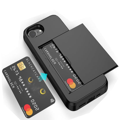 iPhone 16E case with card holder Black Black_yux V1237-ZY-203-5395