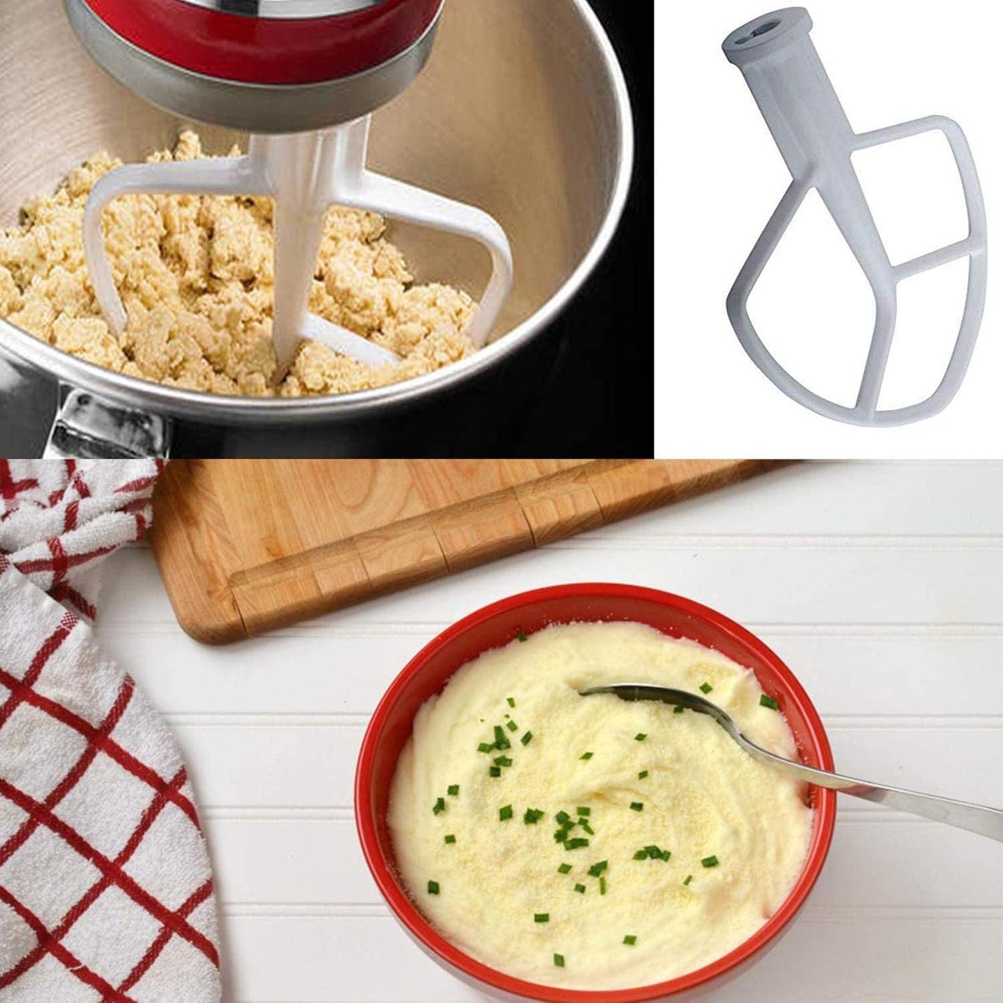 K45B Flat Beater with Coating Compatible with KitchenAid 4.5L Mixer V1237-ZY-203-5409