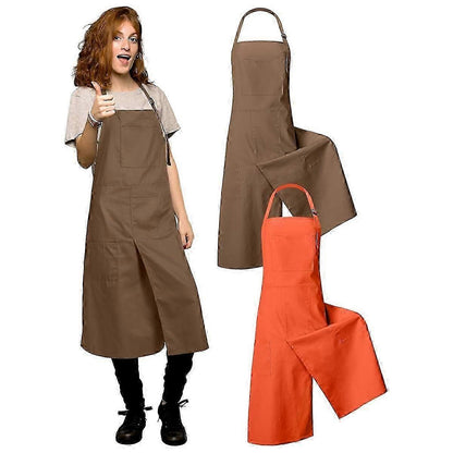 2pcs Ceramic Aprons with Split Legs Ceramic Aprons Split Legs Long Ceramic Aprons for Women Men DIY Cera V1237-ZY-203-5412