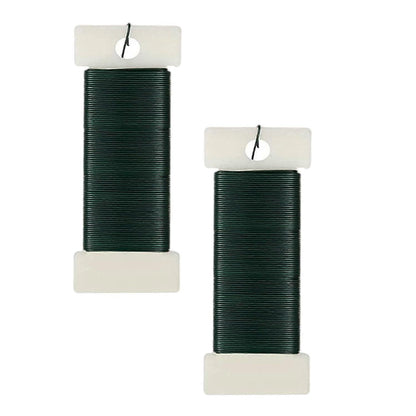 rolls green floral wire for wreath tying, wreath tying wire-yux V1237-ZY-203-5418