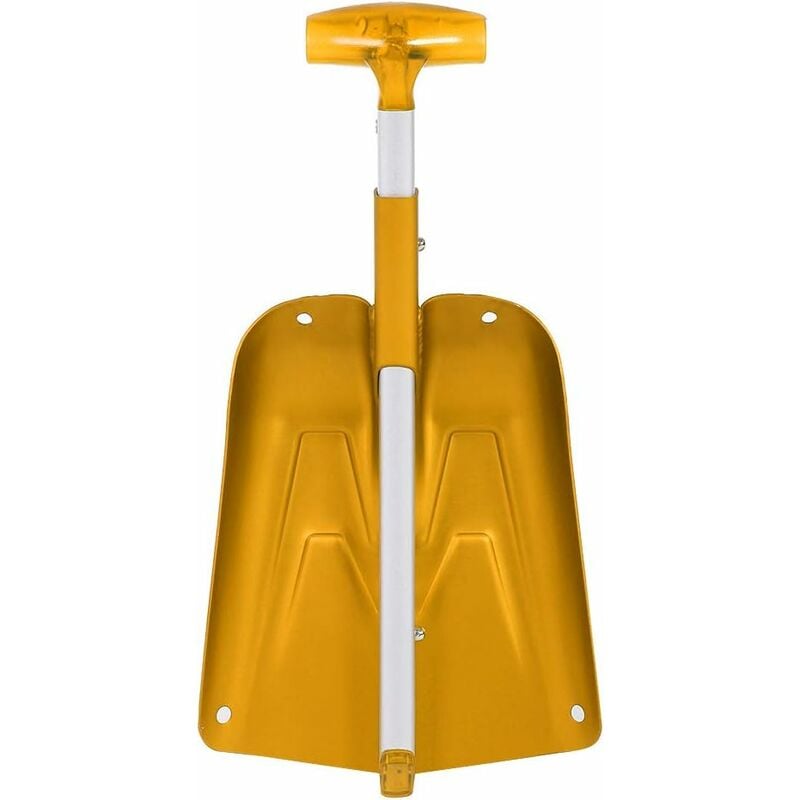 Snow Shovel, Comfortable Handle, Telescopic Snow Shovel Extension, Fine Texture for Outdoor Use (Gold) V1237-ZY-203-5424