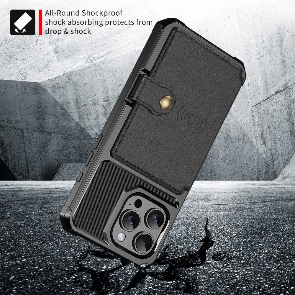 iPhone 16 Pro Case with Card Slot Black 82 V1237-ZY-203-5425