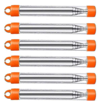 6-Pack Collapsible Stainless Steel Fire Bellows, Collapsible Outdoor Fire Bellows V1237-ZY-203-5426