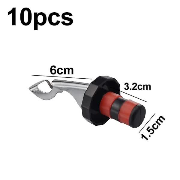 10pcs Wine Cork Expanding Manual Beverage Bottle Stopper Reusable Leakproof Wine Bottle Airtight V1237-ZY-203-5429