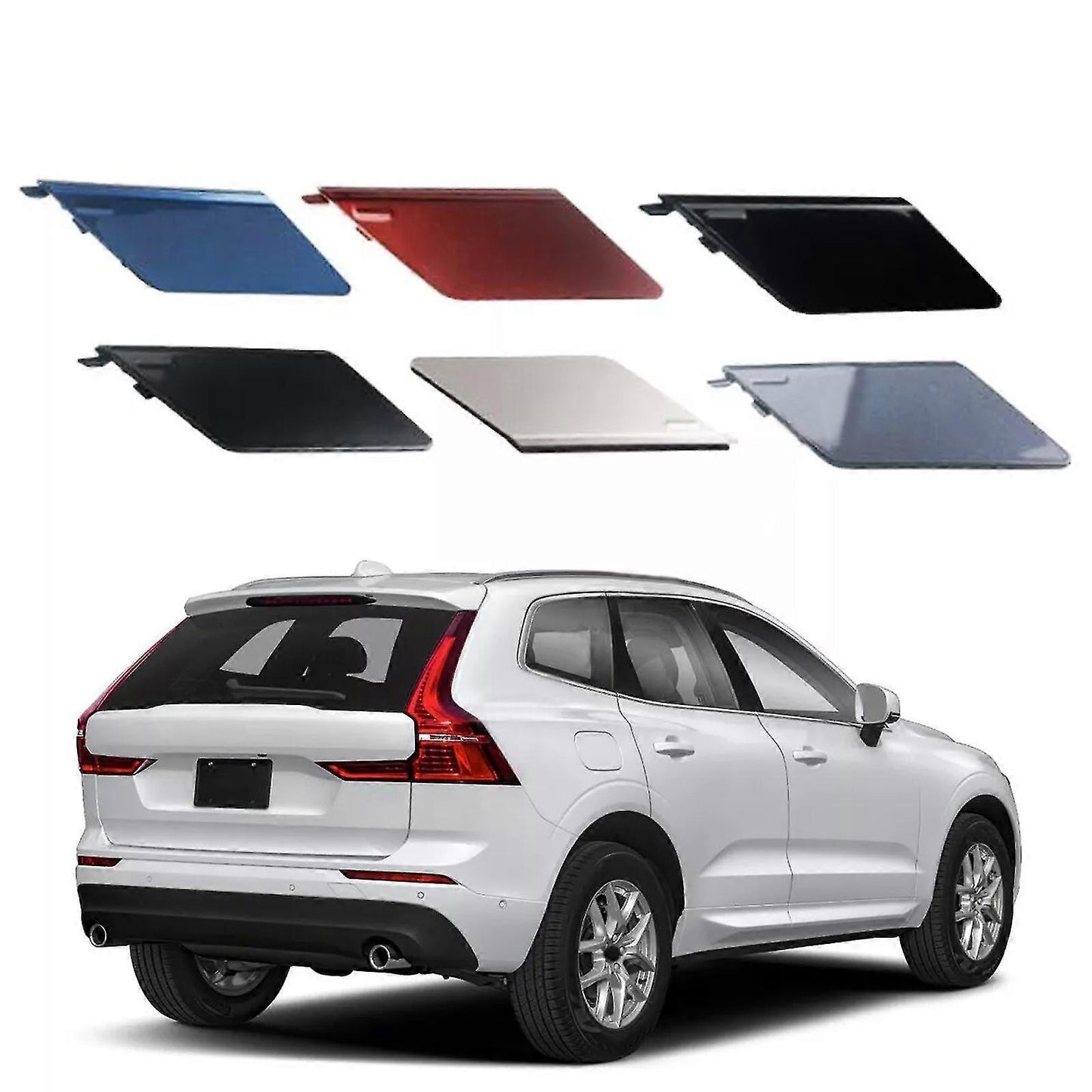 Volvo XC60 2018-2023 Towbar Cover Rear Bumper ABS OEM Fit Replacement_ma Maple Brown V1237-ZY-203-5437