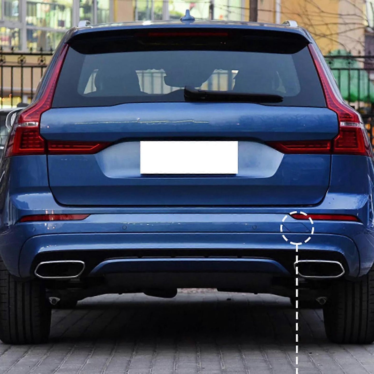 Volvo XC60 2018-2023 Towbar Cover Rear Bumper ABS OEM Fit Replacement_ma Maple Brown V1237-ZY-203-5437