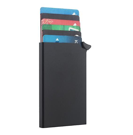 Card Holder Wallet, Men's Minimalist Slim Metal RFID Blocking Contactless Card Protector_ma V1237-ZY-203-5447