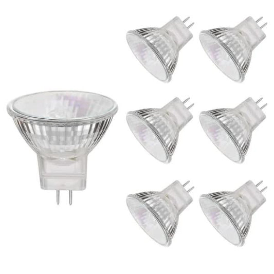 MR11 halogen lamp, 20W 12V MR11 halogen lamp, high color rendering index, 6-pack V1237-ZY-203-5460