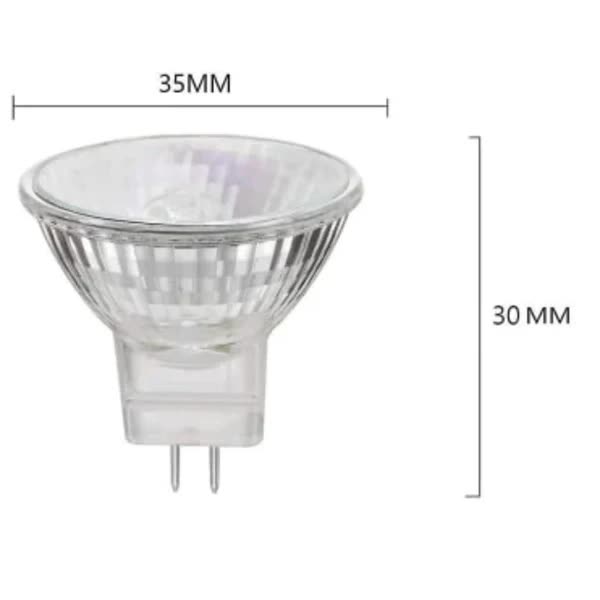 MR11 halogen lamp, 20W 12V MR11 halogen lamp, high color rendering index, 6-pack V1237-ZY-203-5460