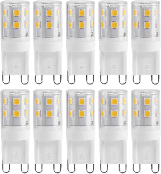 10pcs G9 2W 16LED Mini LED Bulbs, Ceramic Base, Eye Protection, Dimmable Design, Energy Saving Equivalent to V1237-ZY-203-5469
