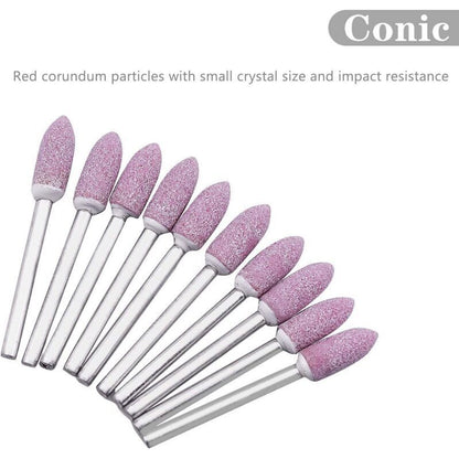100pcs Abrasive Polishing Mounted Stone Rotary Tool Grinding Wheel for Dremel Rotary Tool 3mm Shank..DEBUNS V1237-ZY-203-5473