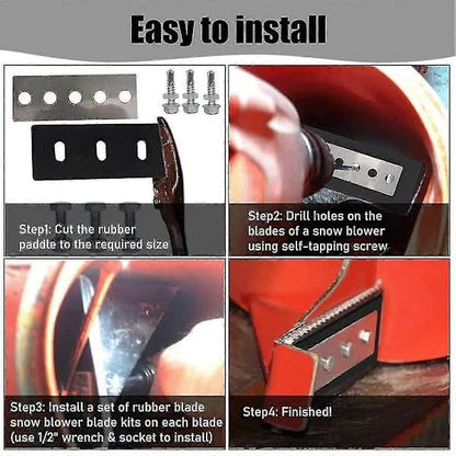 Snowblower Impeller Modification Kit - 1/4 inch 3-blade Universal, For 2-stage machine modification V1237-ZY-203-5474