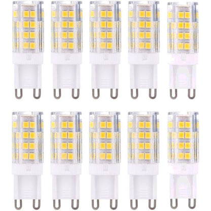 G9 LED Bulbs, Warm White 3000K 5W Light Equivalent 40W Halogen Bulbs 420 Lumen Non-Dimmable, 10-Pack V1237-ZY-203-5487