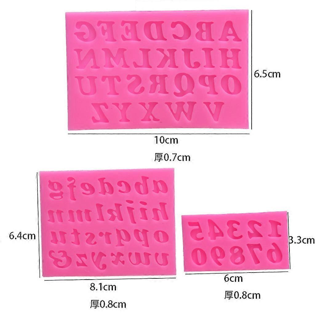3pcs Letter and Number Pendant Message Resin Mold Epoxy Resin Jewelry Making Tools_max V1237-ZY-203-5492