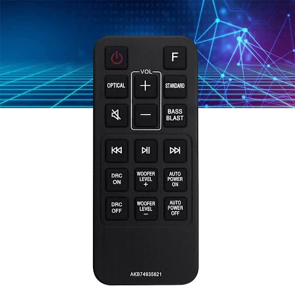 Replacement Remote Control AKB74935621 for LG Soundbar SJ2 SJ2.AEUSLLK SJ2.DEUSLLK V1237-ZY-203-5500