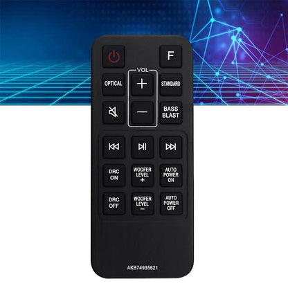 Replacement Remote Control AKB74935621 for LG Soundbar SJ2 SJ2.AEUSLLK SJ2.DEUSLLK V1237-ZY-203-5500