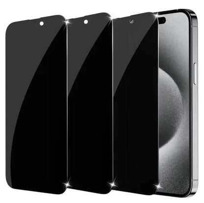 New 3-pack Compatible with iPhone 16 Pro Max Privacy Tempered Glass Screen Protector V1237-ZY-203-5507