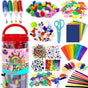 Pipe Cleaners Craft Kit with Moving Eyes and Balls, MultiColor V1237-ZY-506-0005