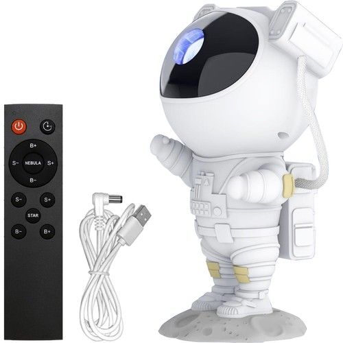 Astronaut Night Light with Remote Control Star Projector Galaxy Light, White V1237-ZY-506-0008