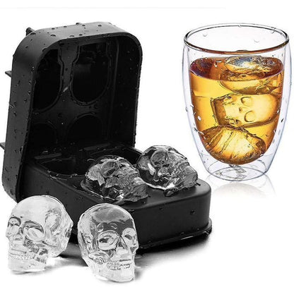 Skull Ice Mold, Chocolate Jelly Mold, Black V1237-ZY-506-0013
