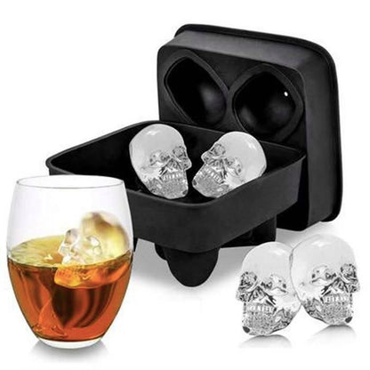 Skull Ice Mold, Chocolate Jelly Mold, Black V1237-ZY-506-0013