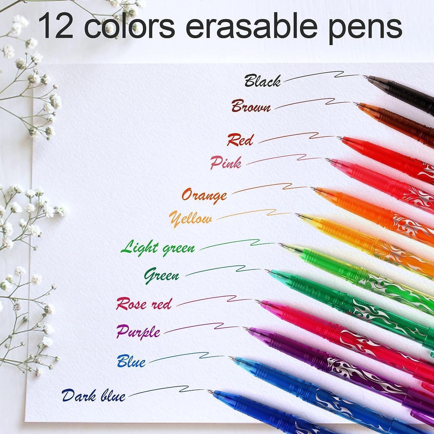 Erasable Gel Ink Pens 12-pack, MultiColor V1237-ZY-506-0014