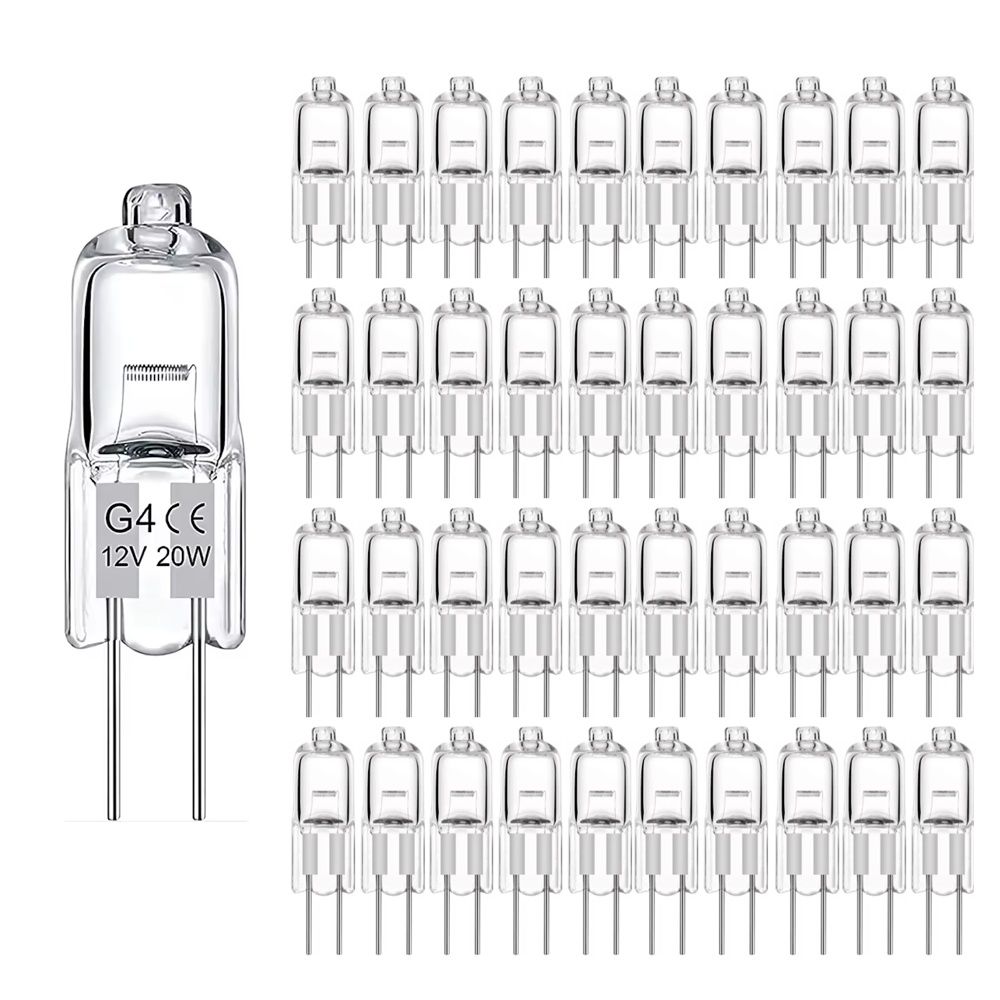 20-pack G4 halogen bulbs 20W 12V warm white V1237-ZY-506-0020